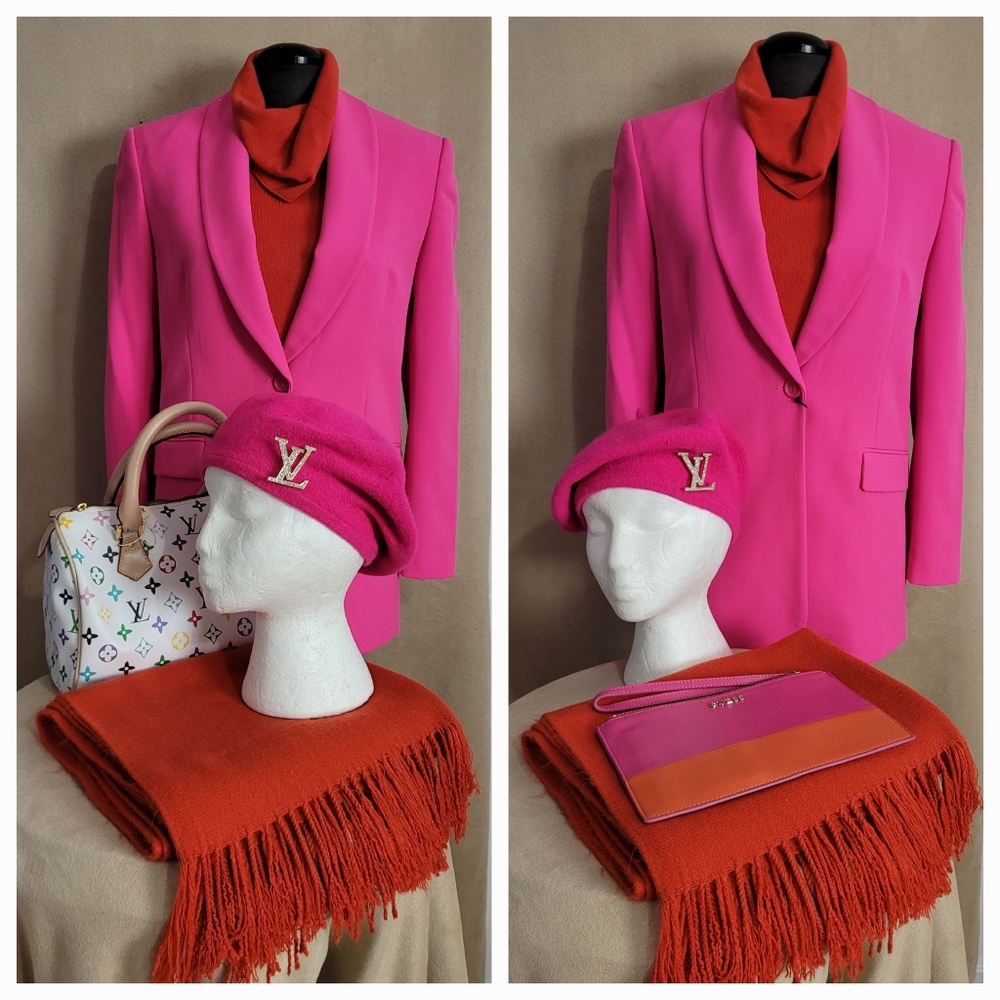 Zara Hot Pink Blazer - Barbiecore Statement Jacket - Picture 6 of 6